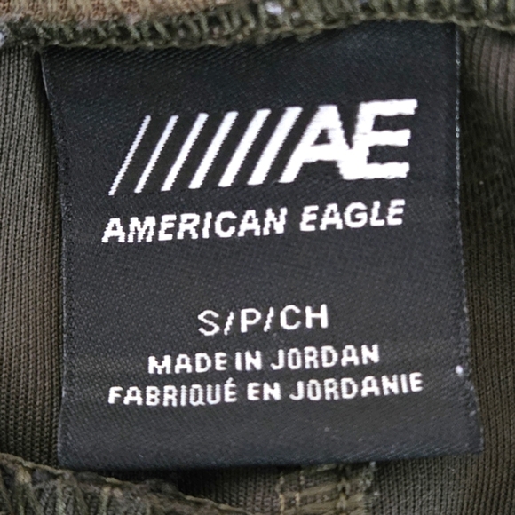 American Eagle Outfitters Women's S Green Camouflage Joggers 4 Pkt Drawstring - Picture 6 of 16